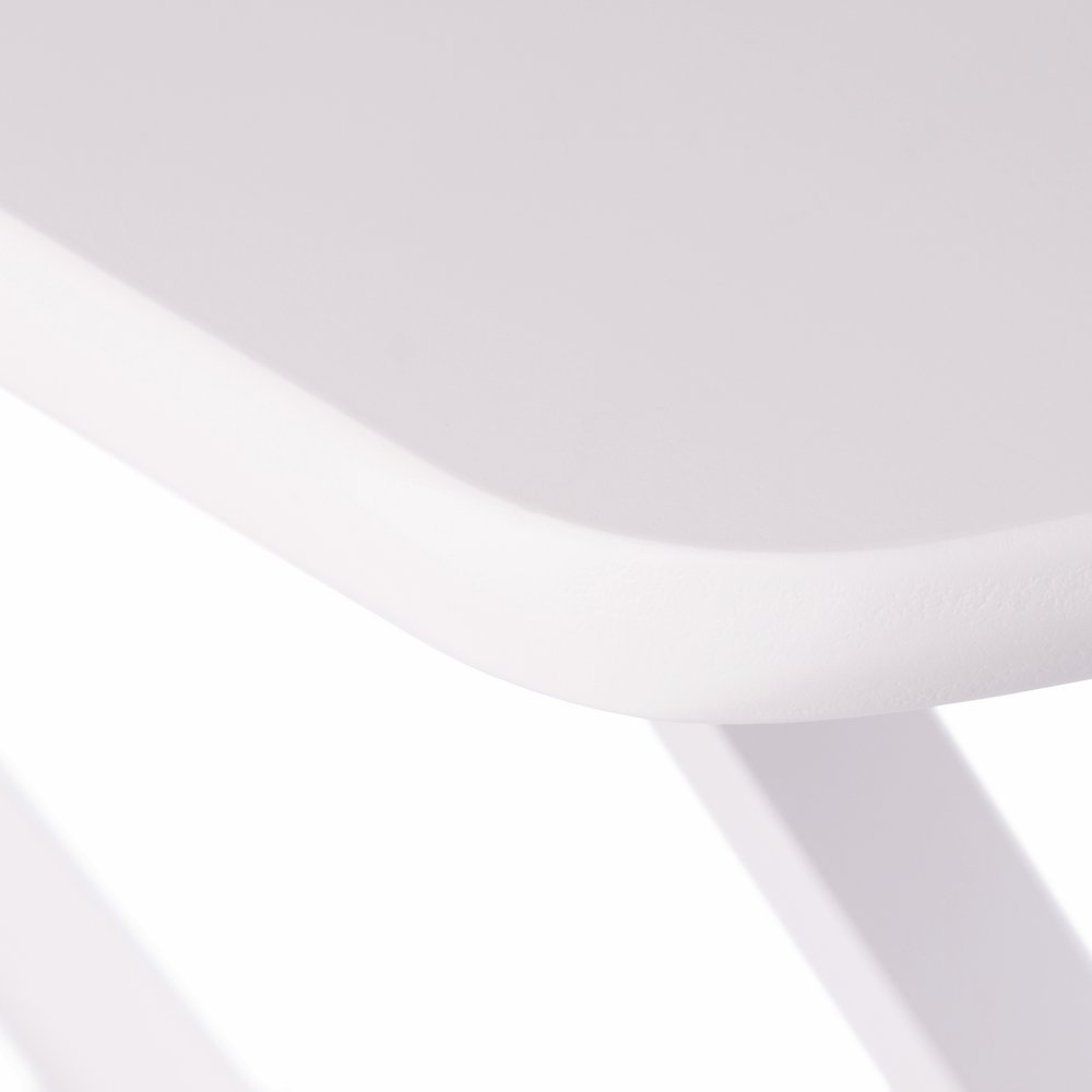 Corbett 2-Pc Oversized Snack Tables, White. Picture 6