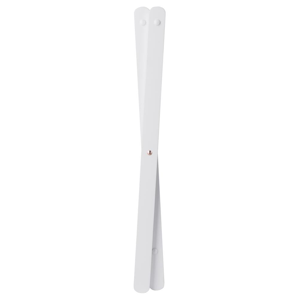 Raya Luggage Rack with Shelf, White. Picture 9