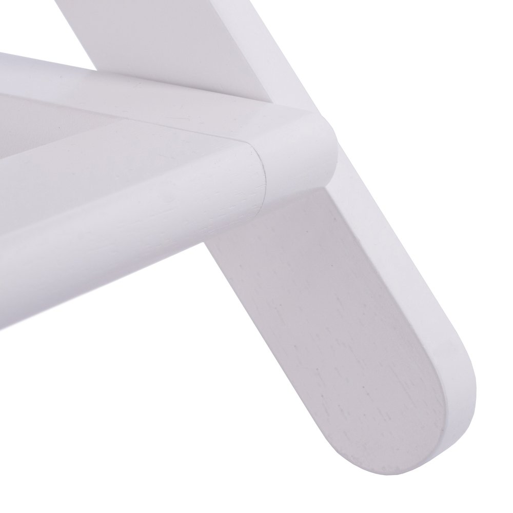 Reese Luggage Rack with Shelf, White. Picture 8
