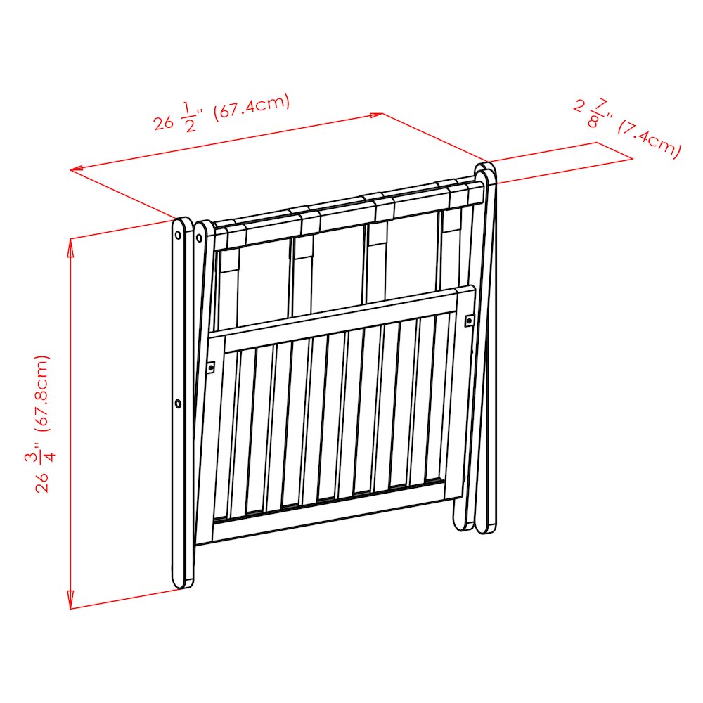 Reese Luggage Rack with Shelf, White. Picture 20