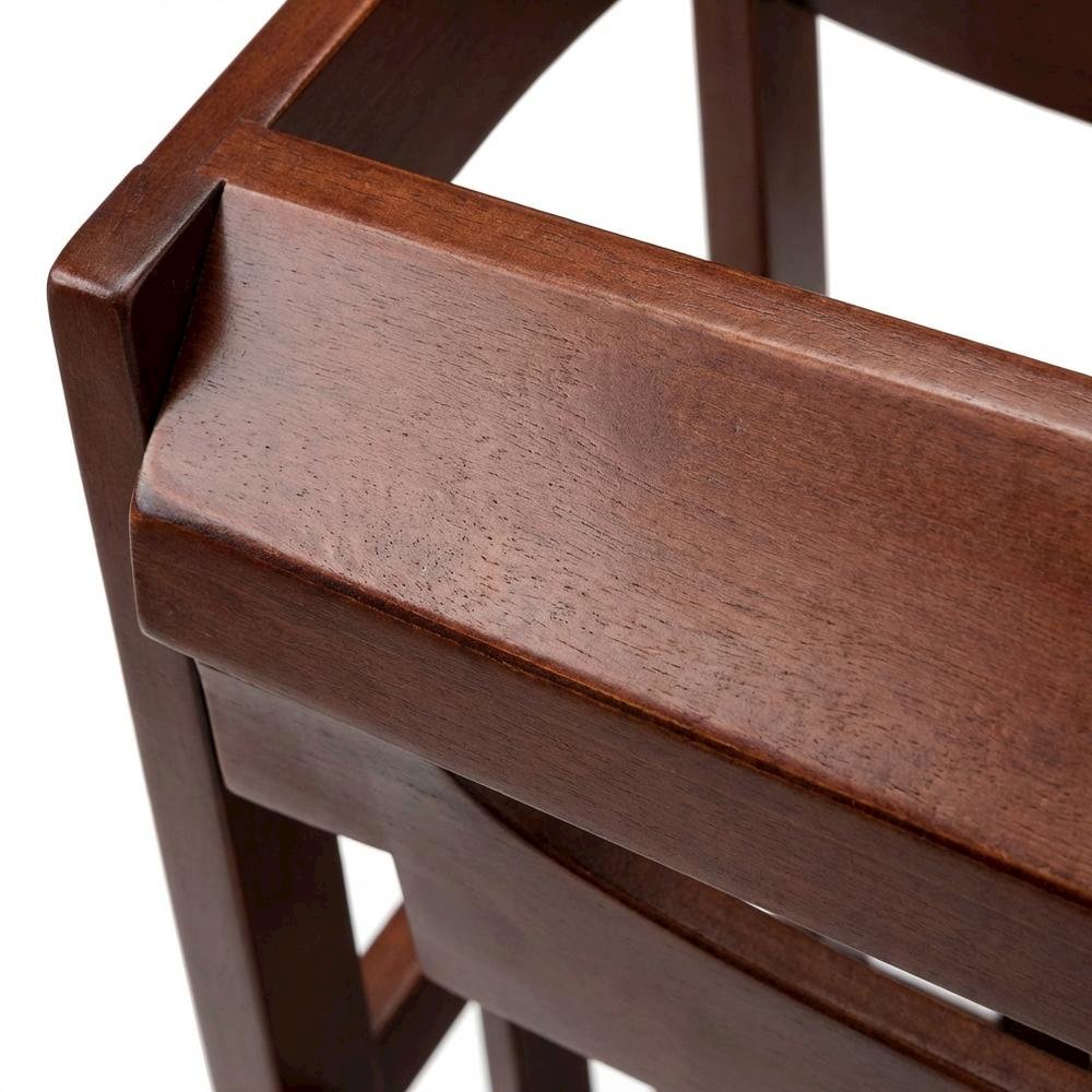 Umbrella Stand with Metal Tray, Solid Wood Accent, Walnut Finish. Picture 5