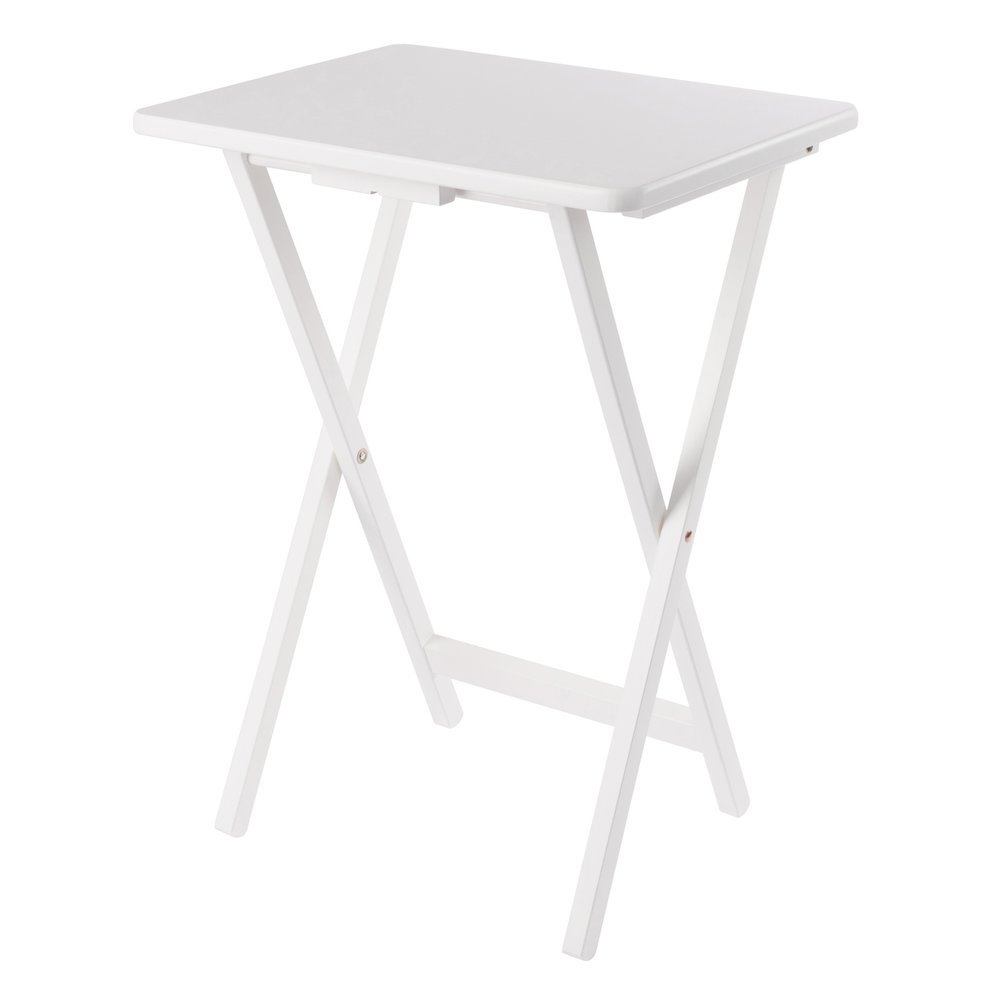 Alex 5-Pc Snack Table Set, White. Picture 19