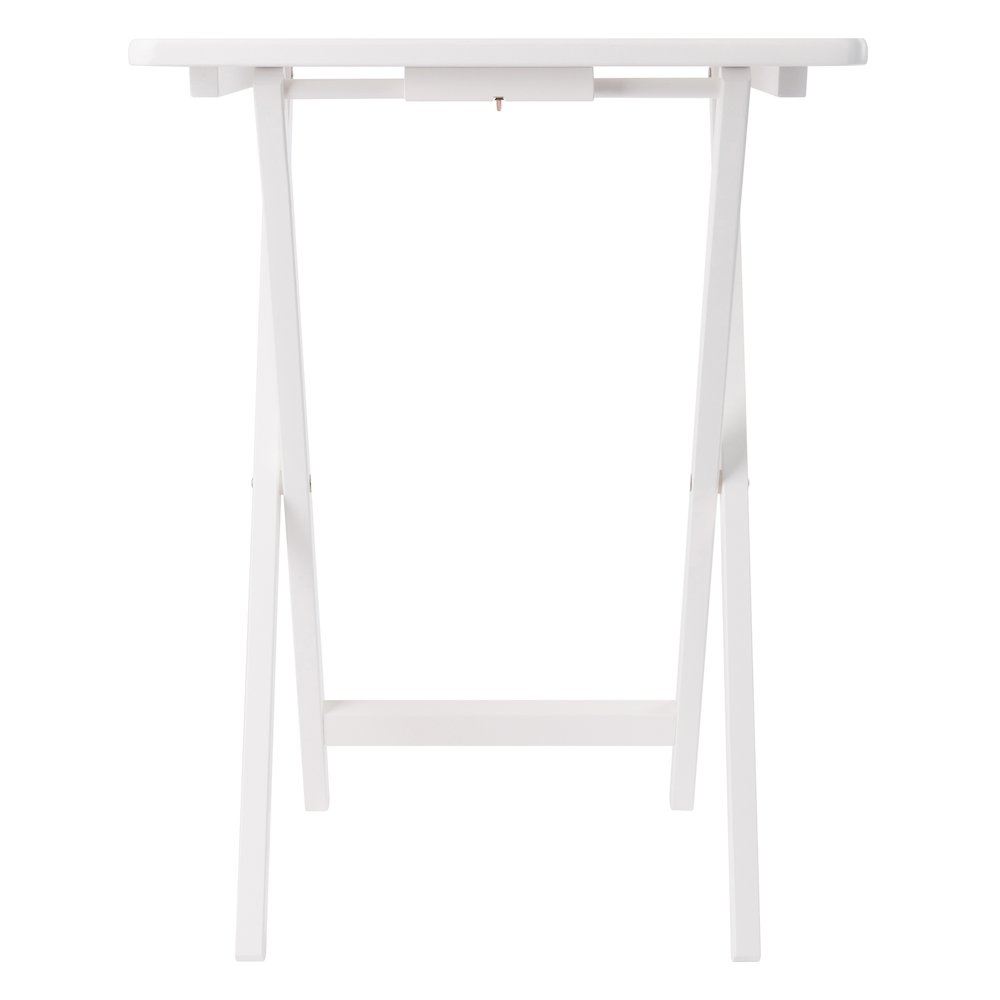 Alex 5-Pc Snack Table Set, White. Picture 20