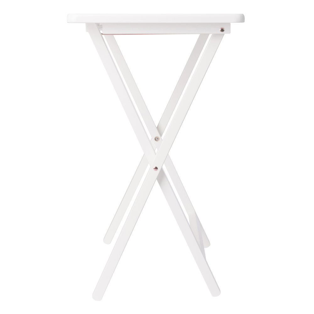 Alex 5-Pc Snack Table Set, White. Picture 21