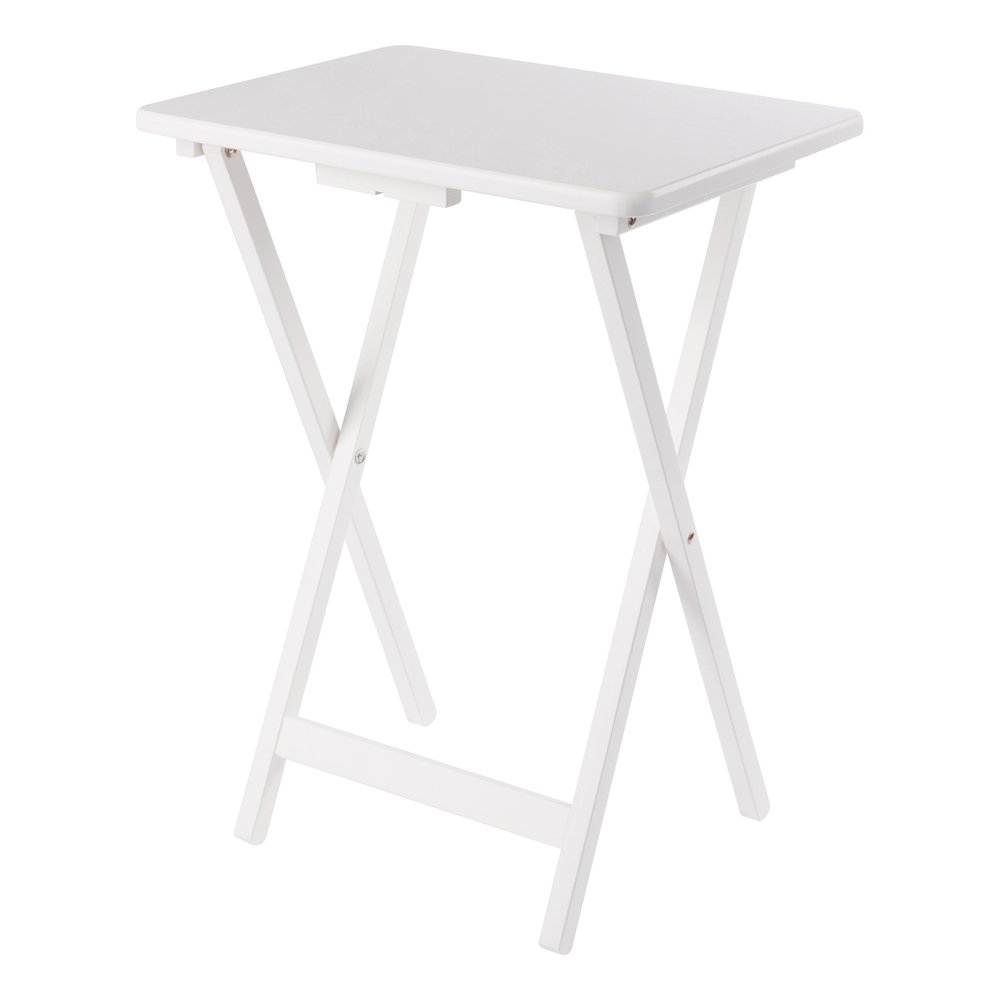 Alex 5-Pc Snack Table Set, White. Picture 22