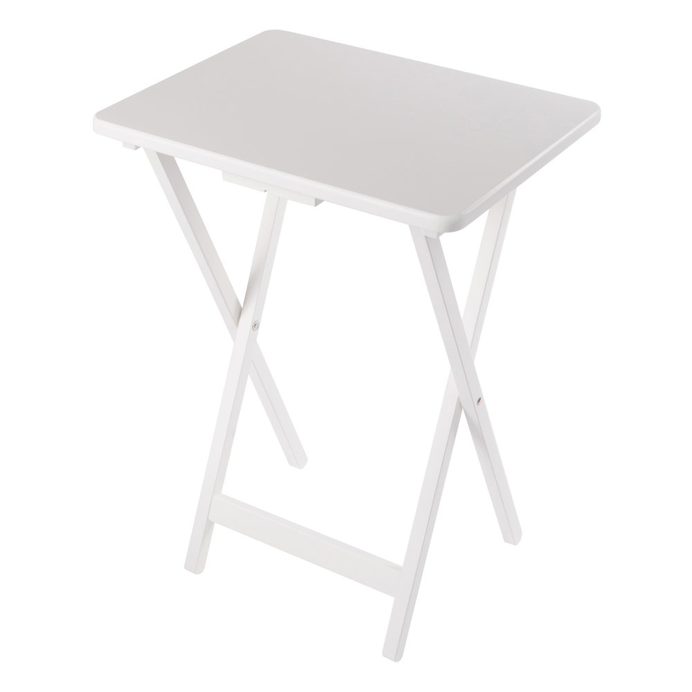 Alex 5-Pc Snack Table Set, White. Picture 17