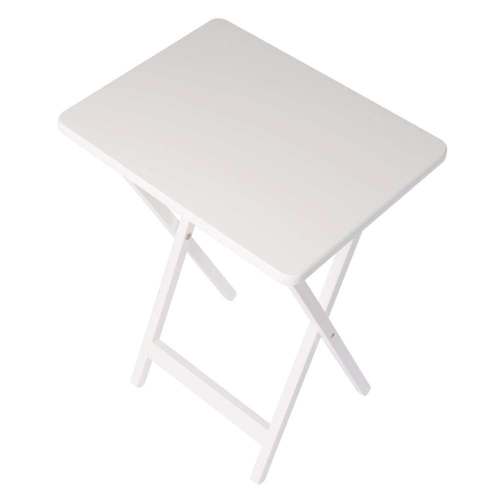 Alex 5-Pc Snack Table Set, White. Picture 18