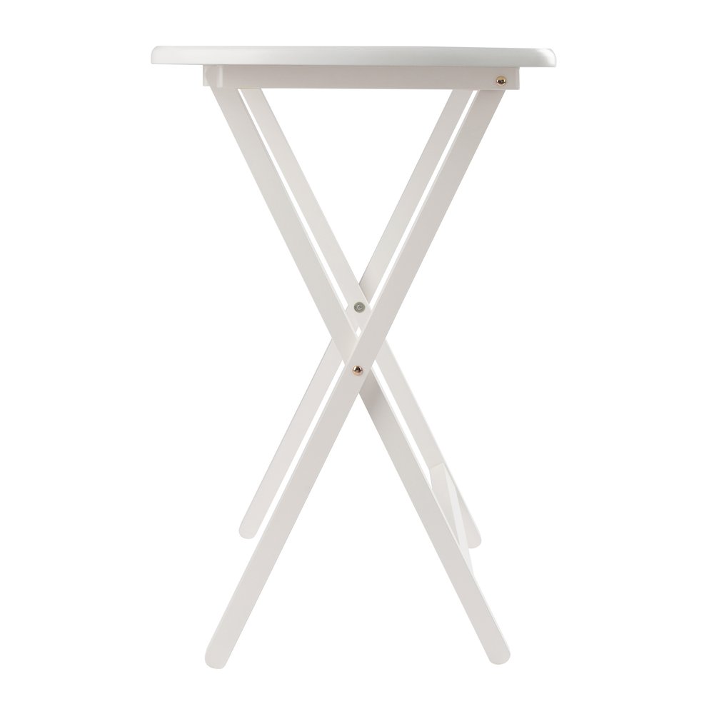 Corbett 5-Pc Oversized Snack Table Set, White. Picture 8