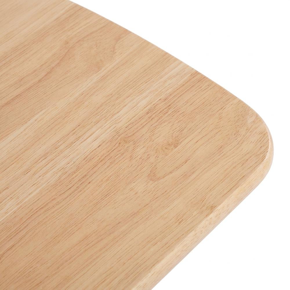 Natural Wood Finish 5-Piece Snack Table Set for Living Spaces. Picture 7