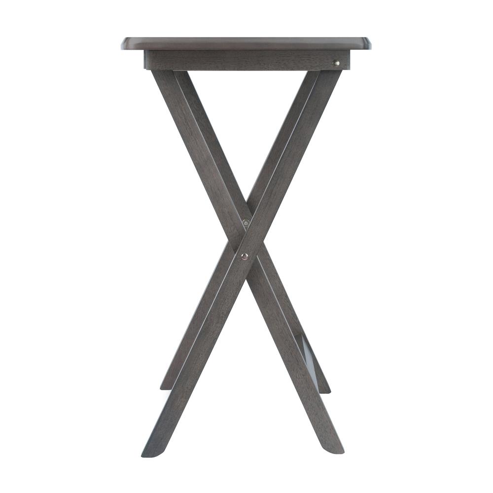 Dorian 5pc Oversized Snack Table Set, Oyster Finish. Picture 7