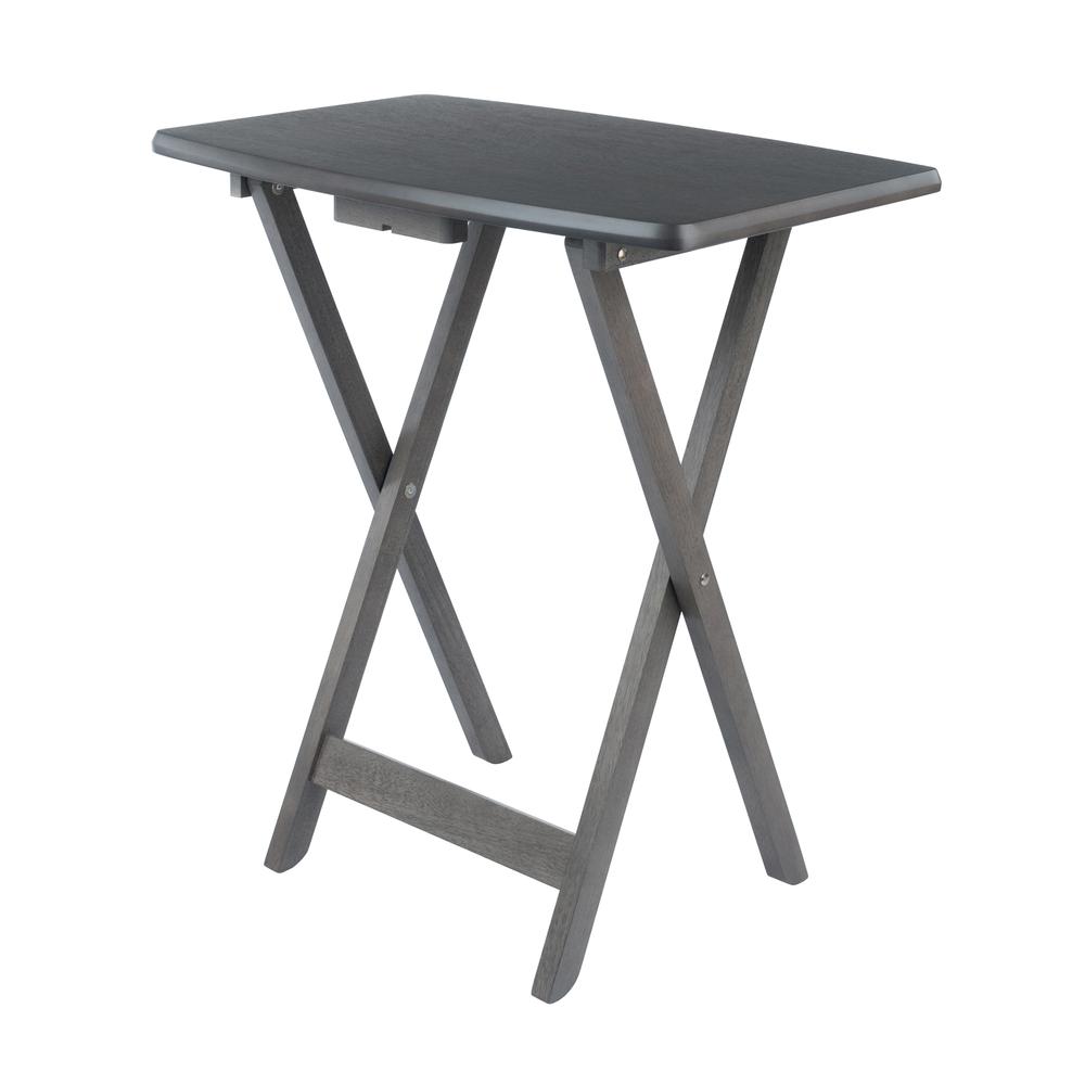 Dorian 5pc Oversized Snack Table Set, Oyster Finish. Picture 9