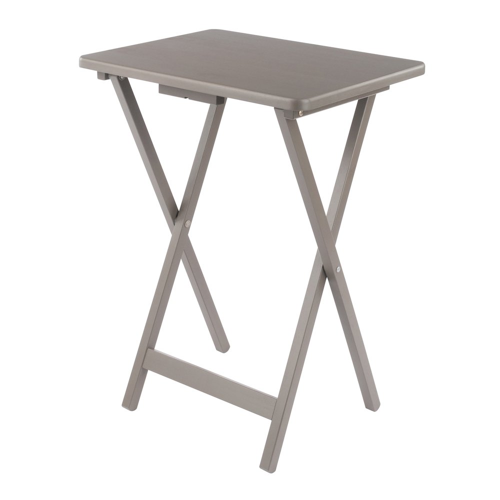 Alex 5-Pc Snack Table Set, Oyster Gray. Picture 21