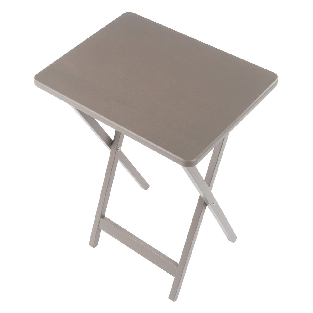 Alex 5-Pc Snack Table Set, Oyster Gray. Picture 15