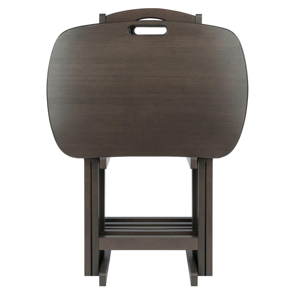 Lucca 5-Pc Snack Table Set, Oyster Gray. Picture 3