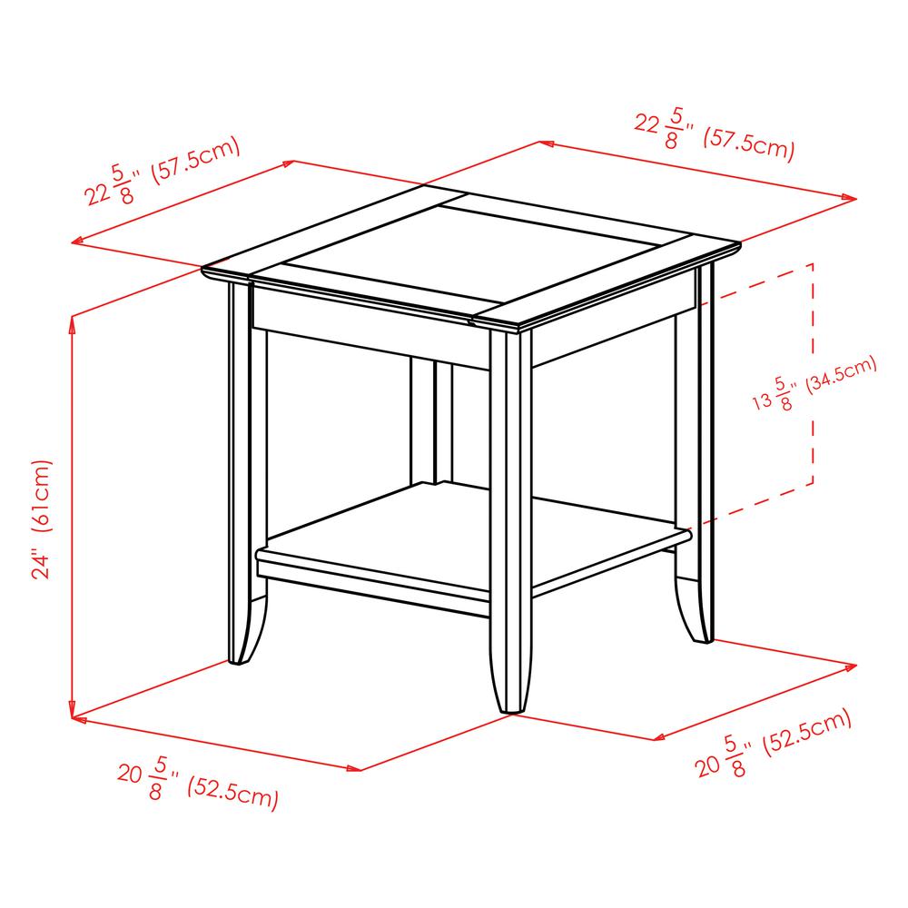 Santino End Table, Oyster Gray. Picture 8