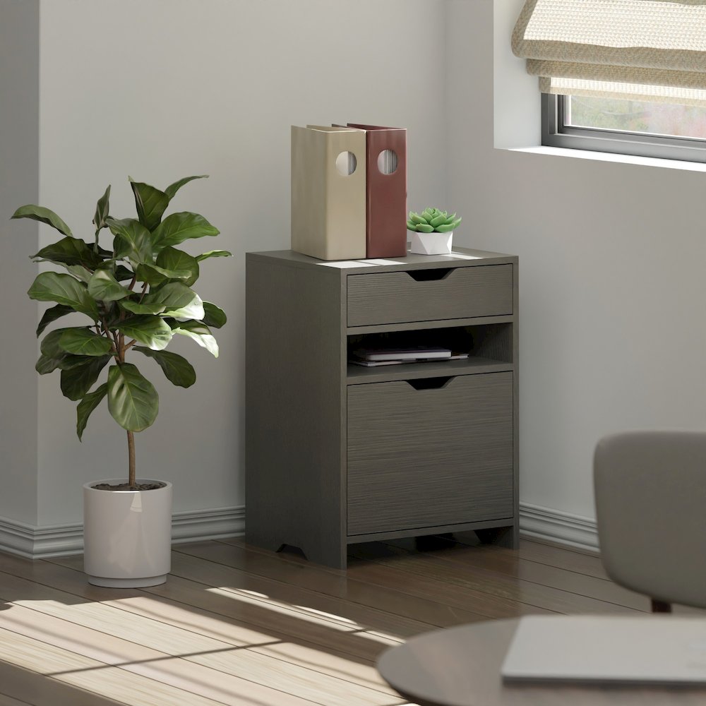 Nova Filing Storage Cabinet, Charcoal. Picture 8