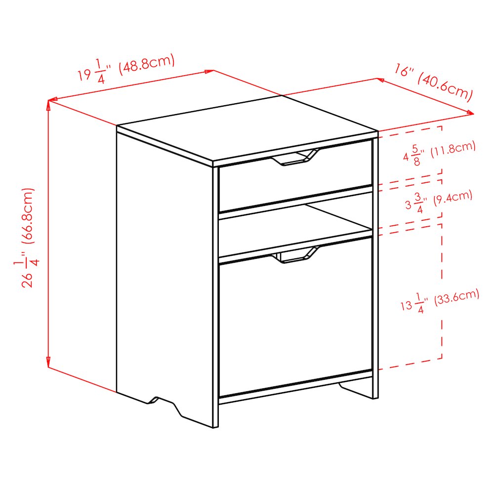 Nova Filing Storage Cabinet, Charcoal. Picture 12