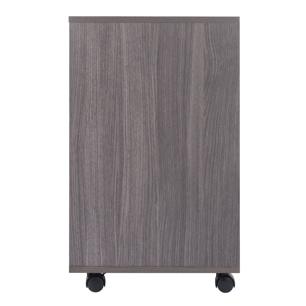 Halifax 3-Section Multi-Storage Mobile Cabinet, Charcoal. Picture 5