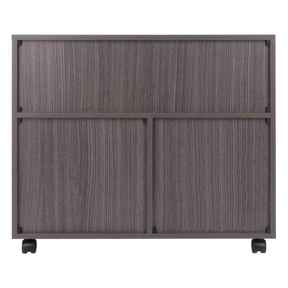 Halifax 3-Section Multi-Storage Mobile Cabinet, Charcoal. Picture 6