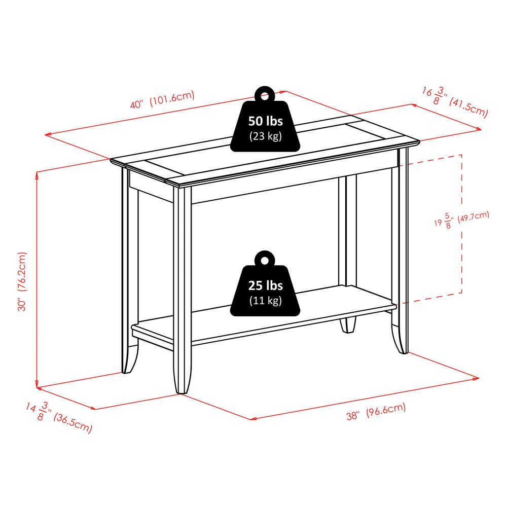 Santino Console Hall Table, Oyster Gray. Picture 8