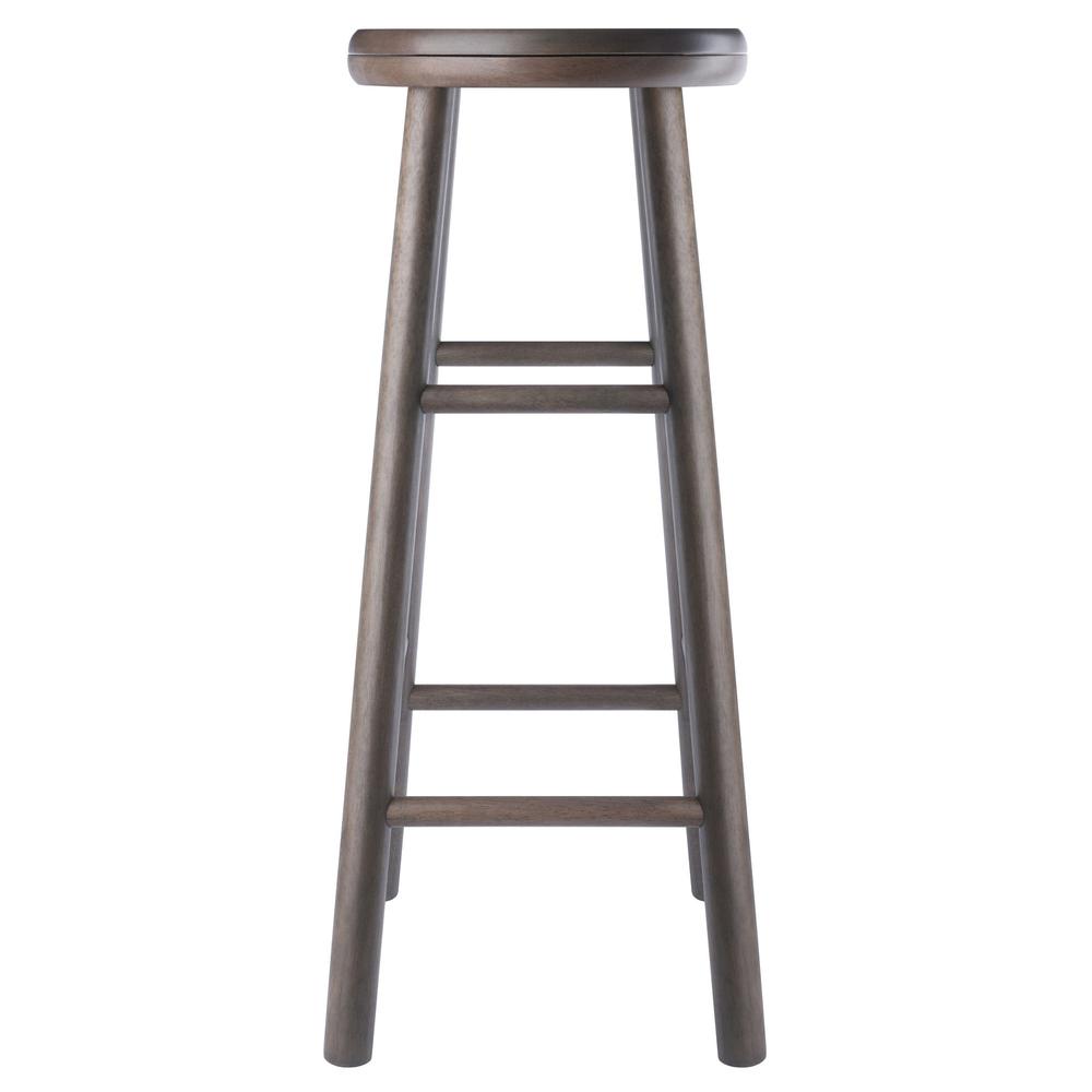 Shelby 2-Pc Swivel Seat Bar Stool Set, Oyster Gray. Picture 3