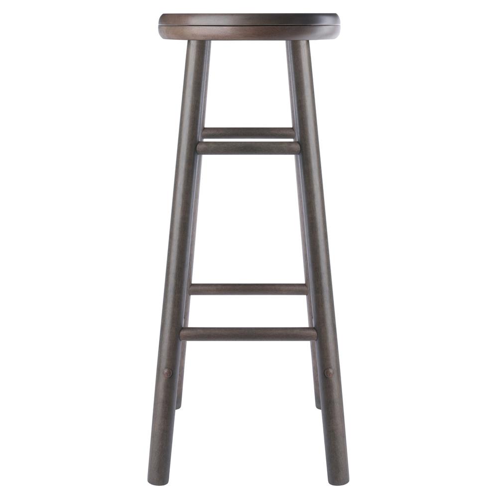 Shelby 2-Pc Swivel Seat Bar Stool Set, Oyster Gray. Picture 4