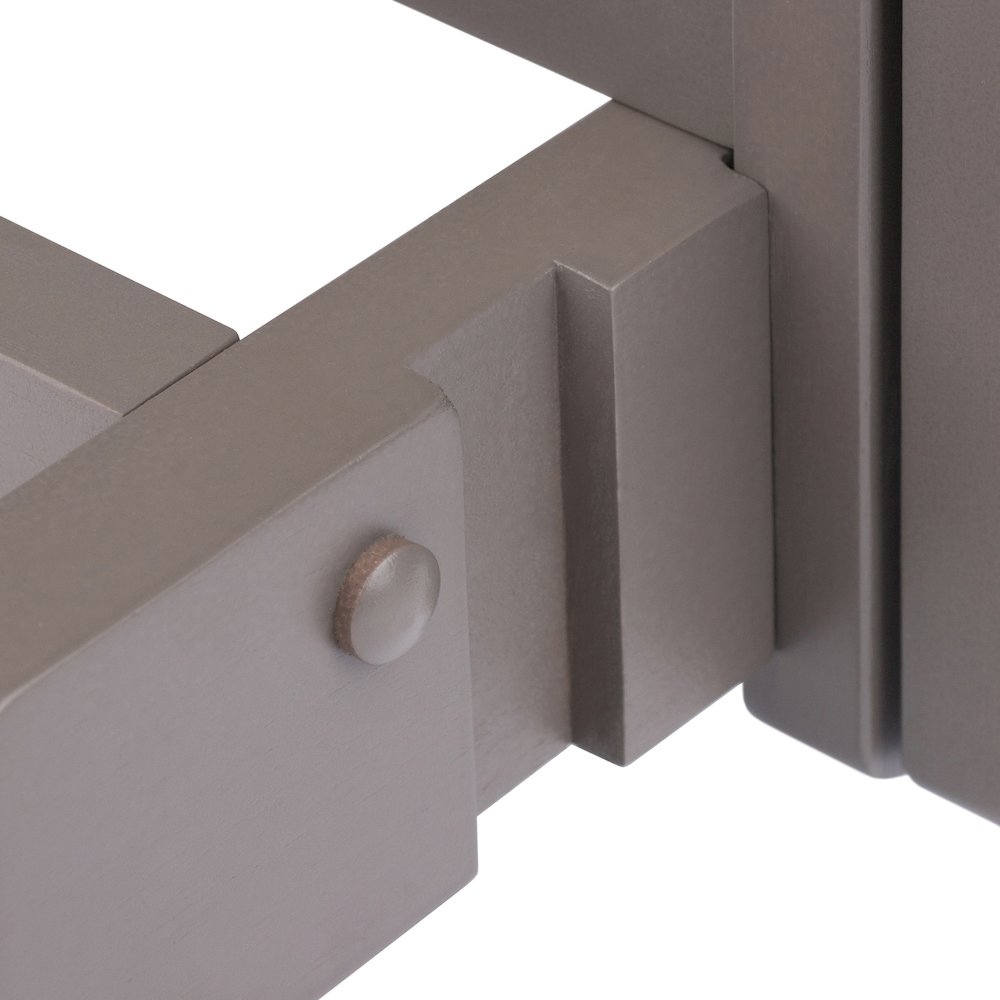 Isabelle 5-Pc Snack Table Set with Removable Serving Tray, Oyster Gray. Picture 11