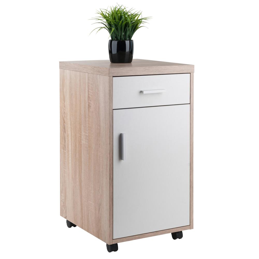 Kenner 1-Drawer Storage Mobile Cabinet, Two-Tone. Picture 7