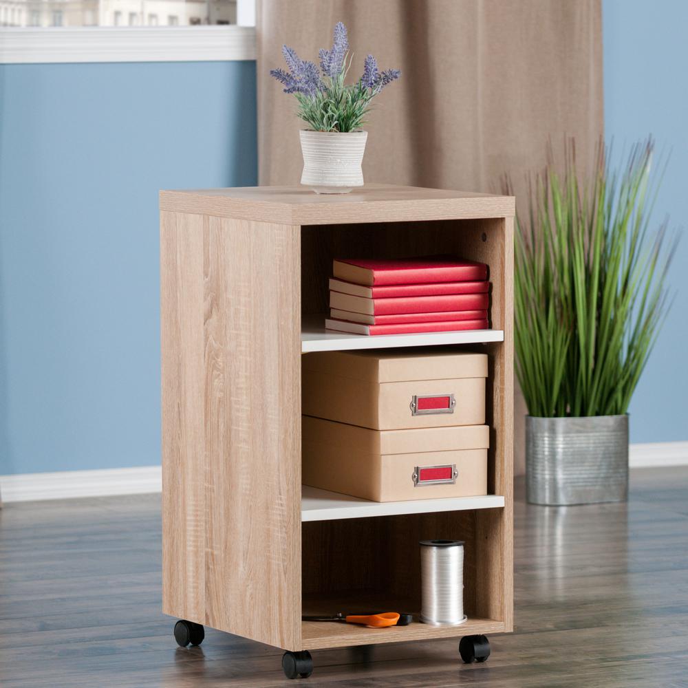 Kenner Open Storage Mobile Cabinet, Two-Tone. Picture 7