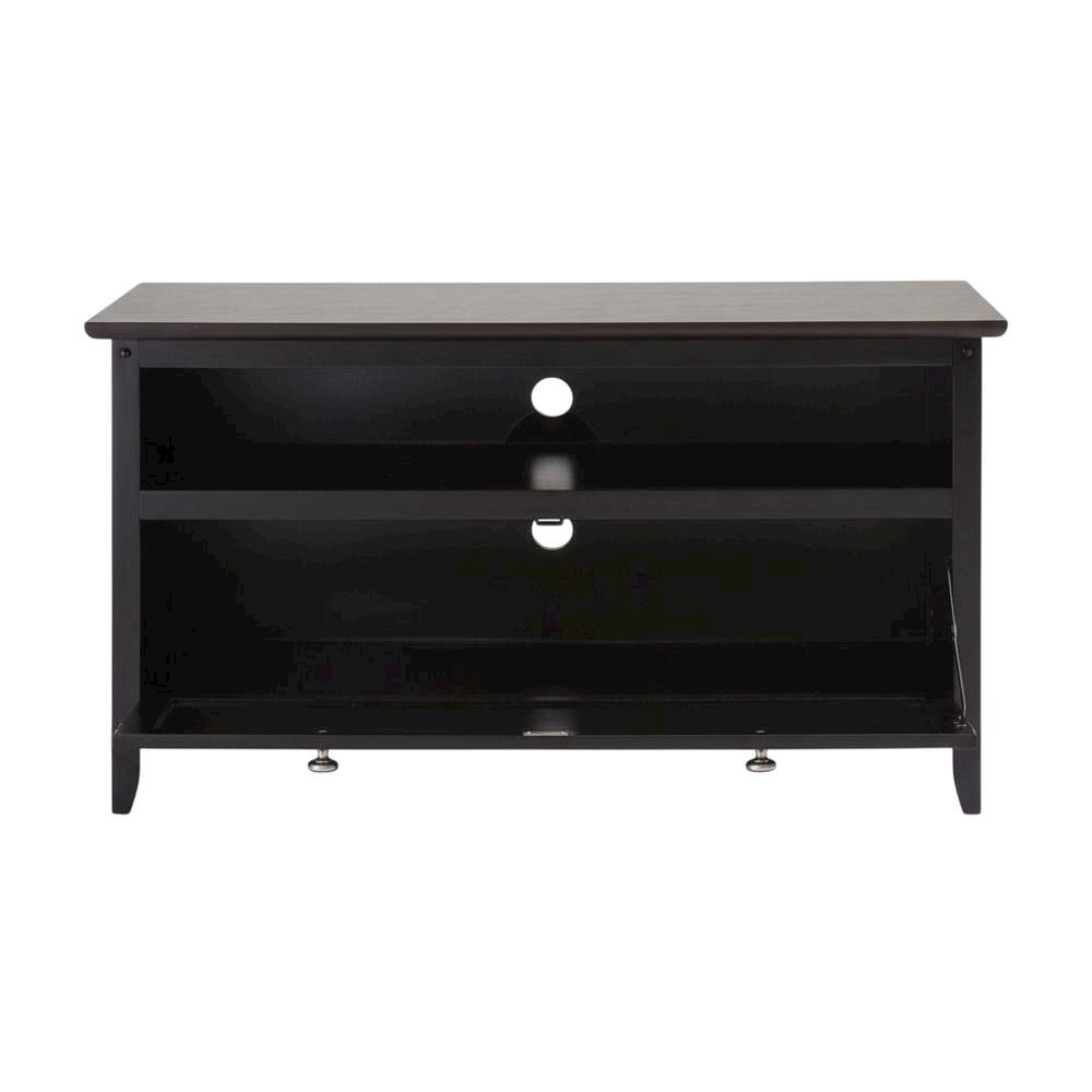 Dark Espresso TV Stand with Transitional Style and Solid Wood Finish. Picture 4