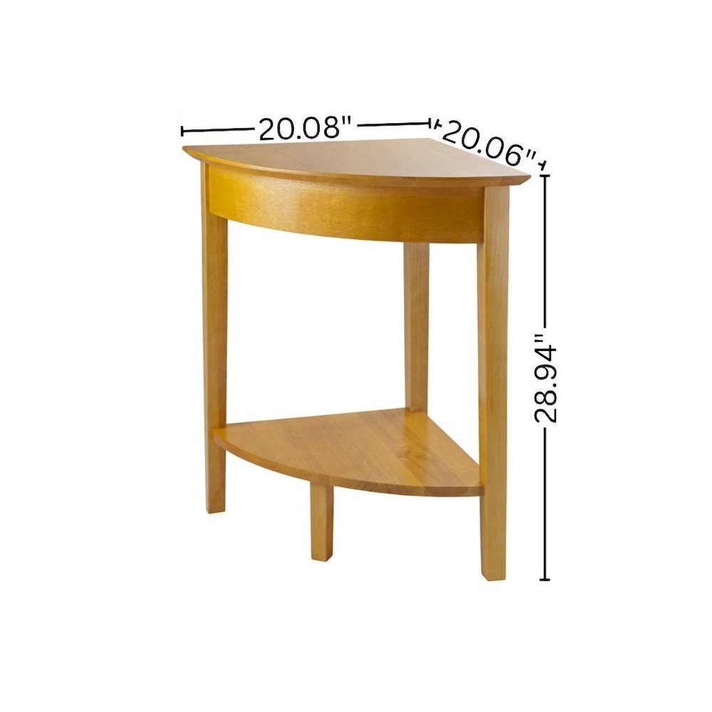 Honey Corner Table with Solid and Composite Wood Finish for Modern Workspaces. Picture 5