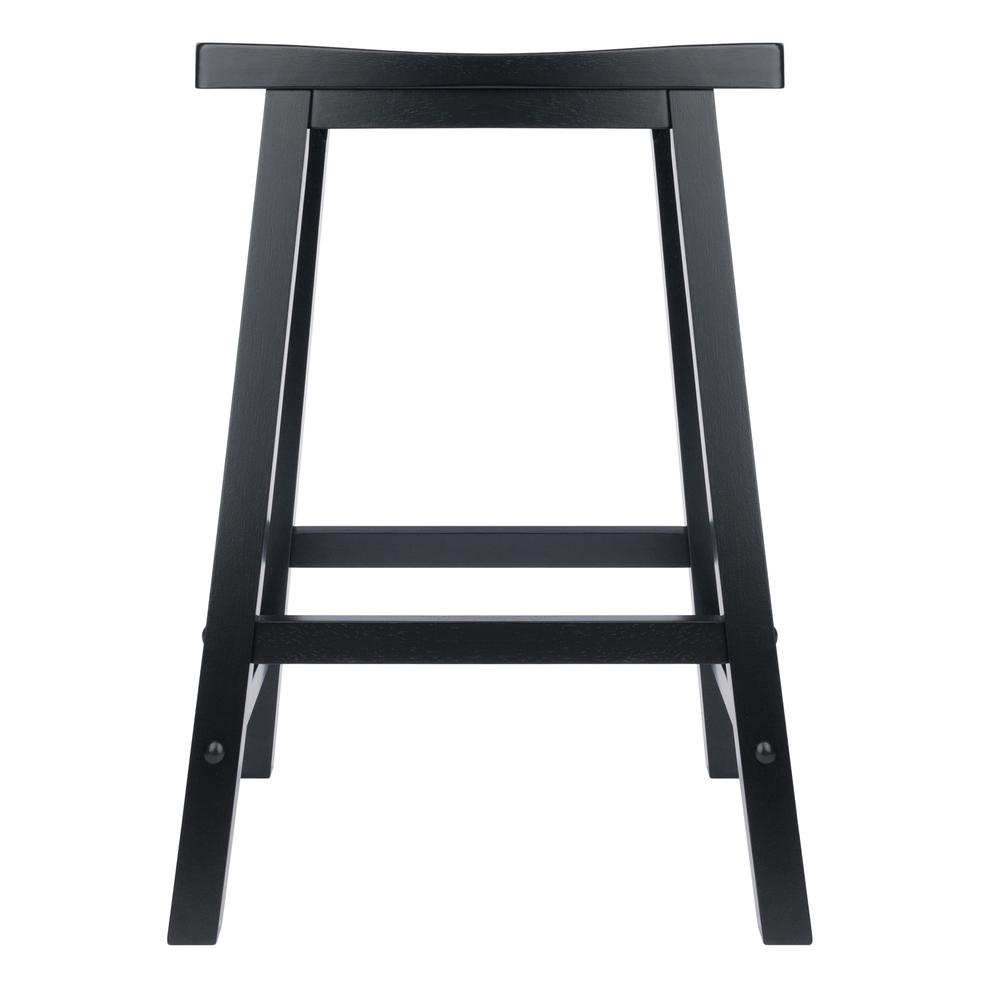 Satori 24" Saddle Seat Bar Stool Black. Picture 2