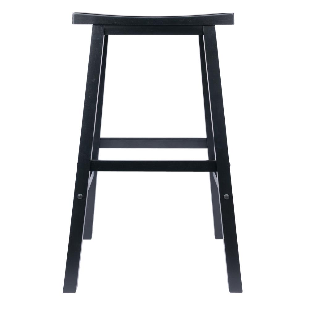 Satori 29" Saddle Seat Bar Stool Black. Picture 2