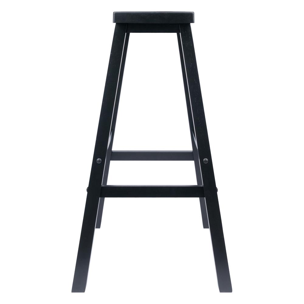 Satori 29" Saddle Seat Bar Stool Black. Picture 3