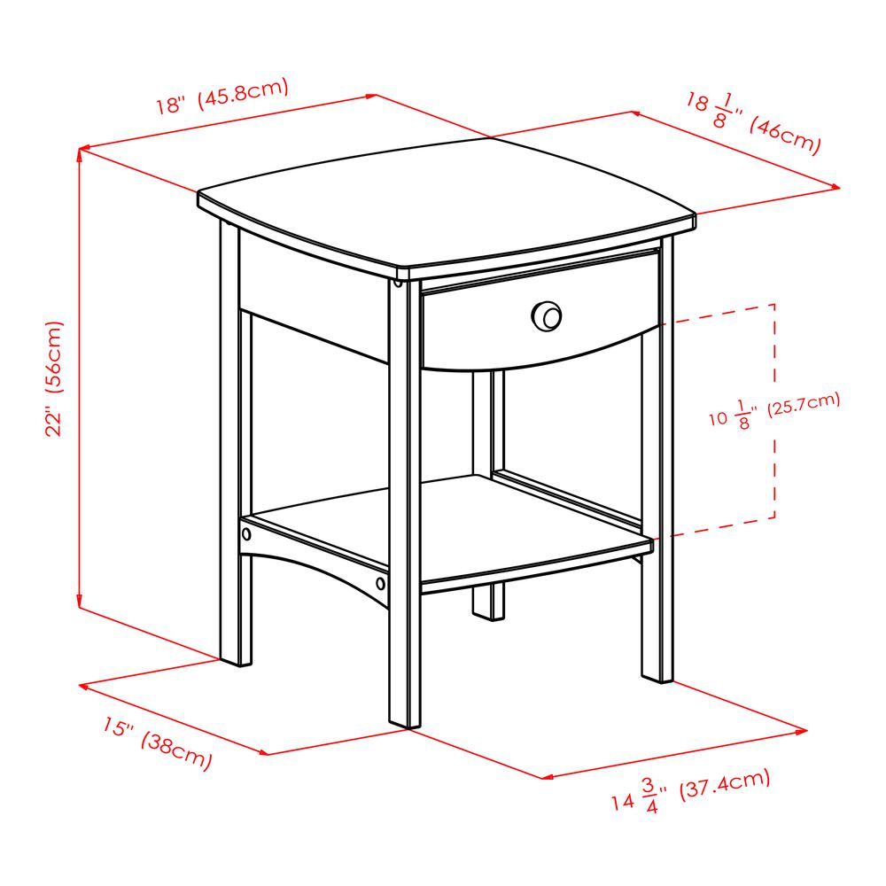 Claire Accent Table Black Finish. Picture 9