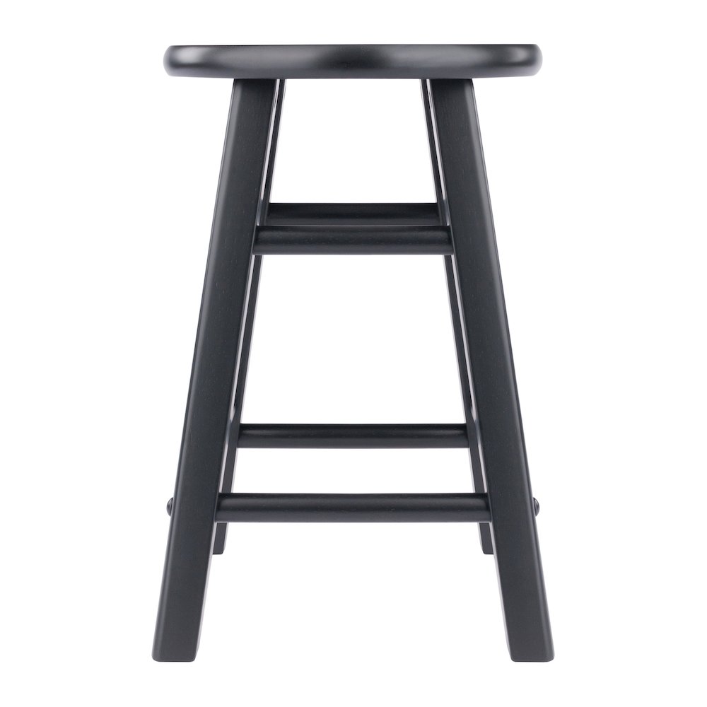Element 2-Pc Dining Stool Set, Black. Picture 2