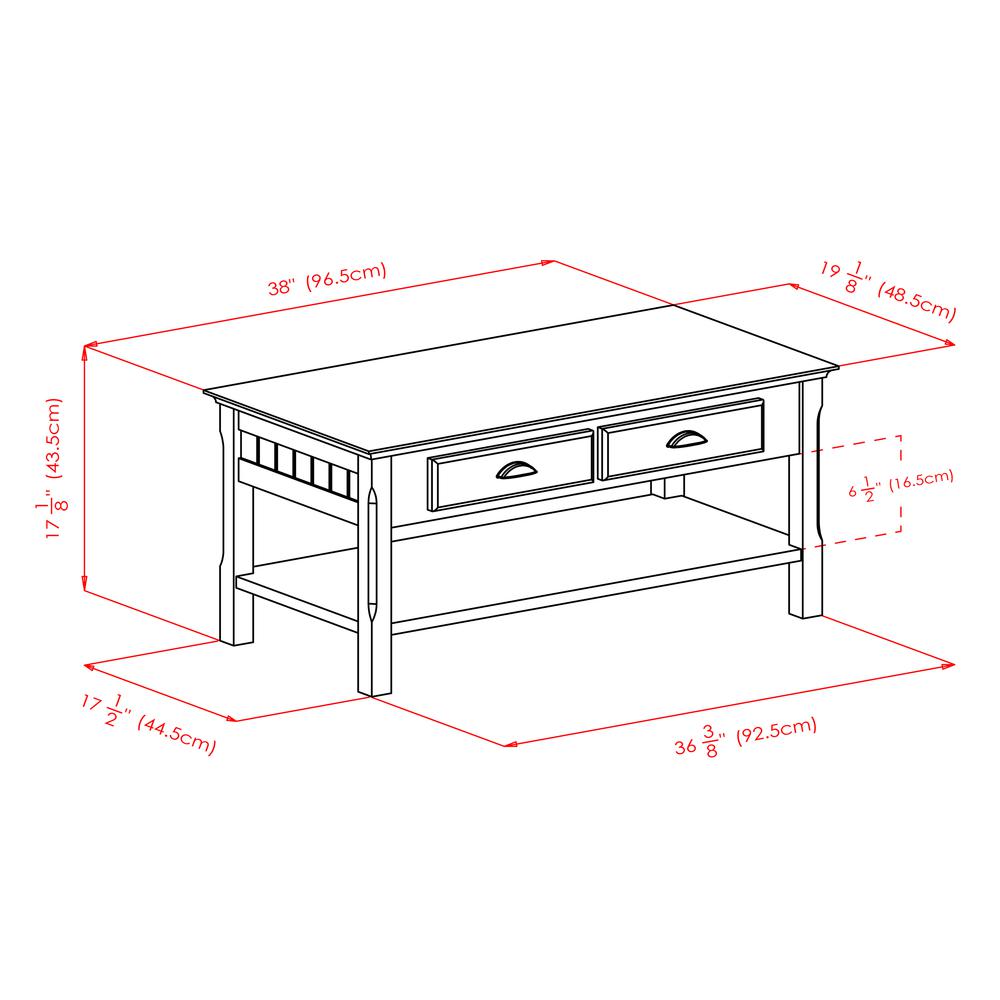 Timer Coffee Table, drawers and shelf. Picture 7