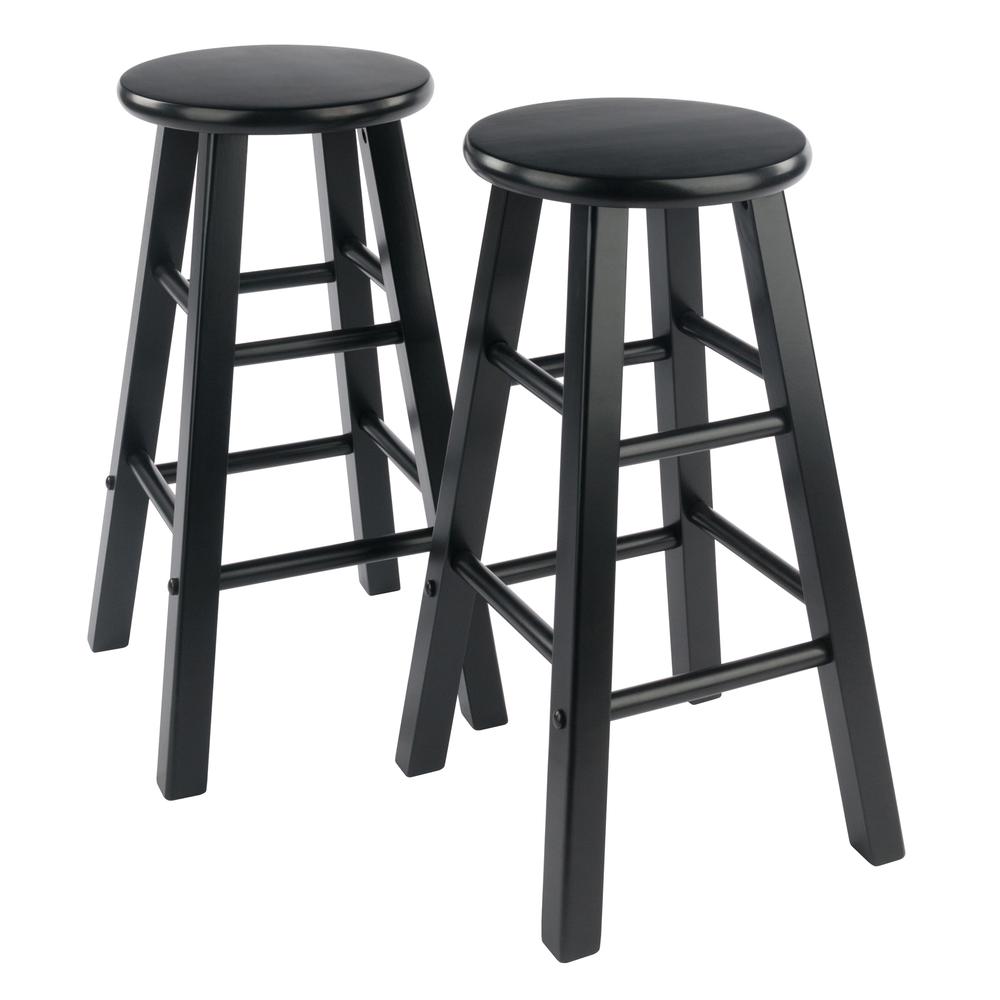 Element Counter Stools, 2-Pc Set, Black. Picture 1