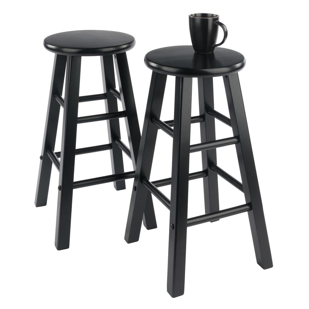 Element Counter Stools, 2-Pc Set, Black. Picture 5