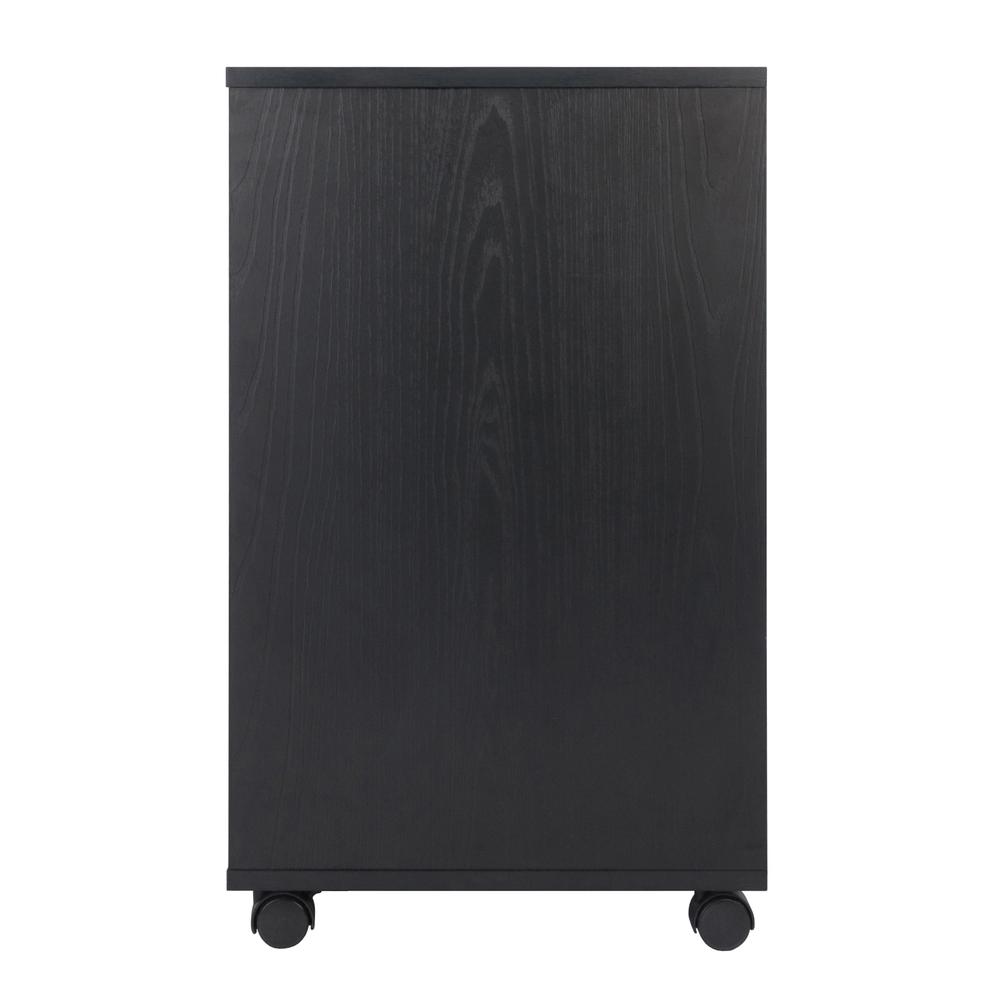 Halifax 3-Pc Cabinet Set with File Drawer, Black. Picture 3