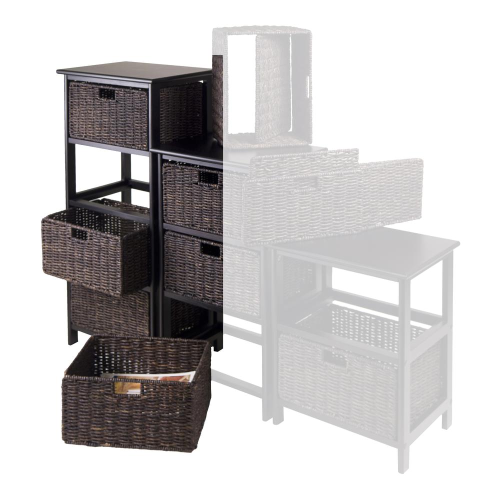 Omaha Storage Rack with 4 Foldable Baskets. Picture 2