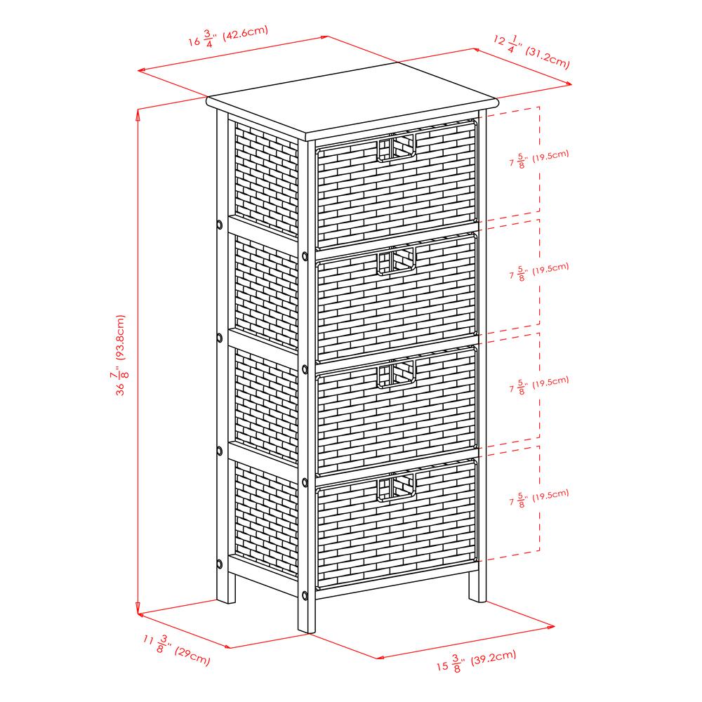 Omaha Storage Rack with 4 Foldable Baskets. Picture 5