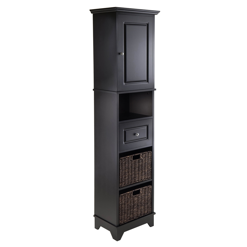 Wyatt Tall Cabinet with Baskets, Drawer, Door. Picture 1