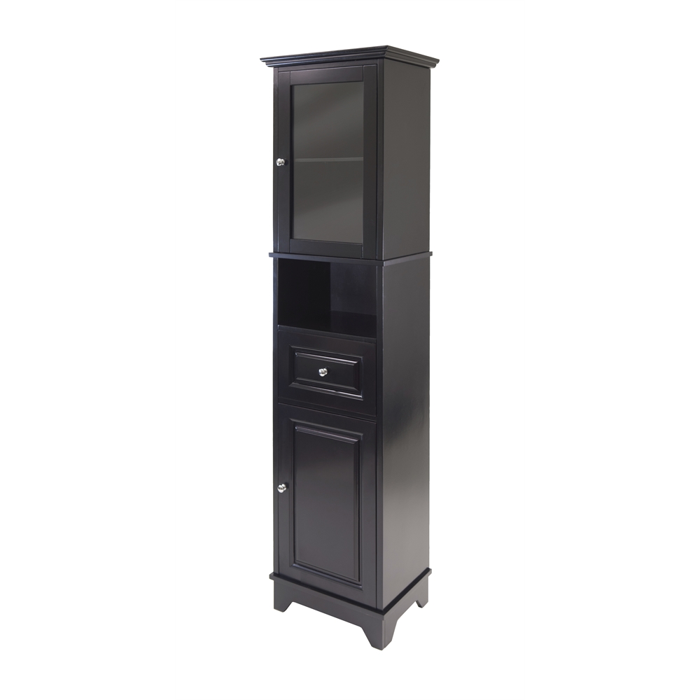 Alps Tall Cabinet with Glass Door and Drawer. Picture 1