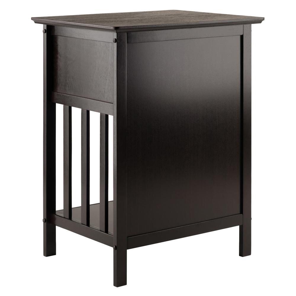 Marcel Accent Table in Coffee Finish. Picture 6