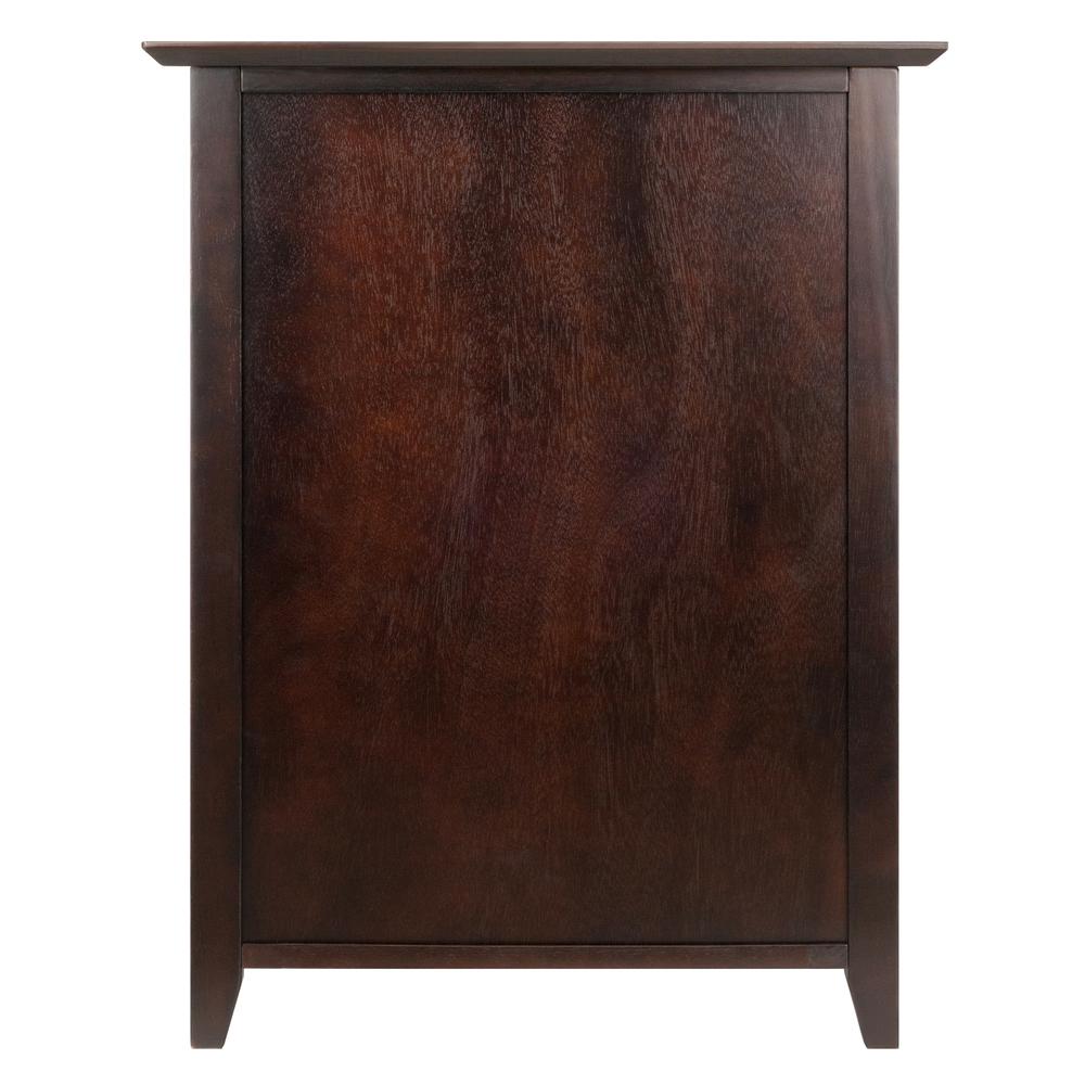 Burke File Cabinet Coffee Finish. Picture 8