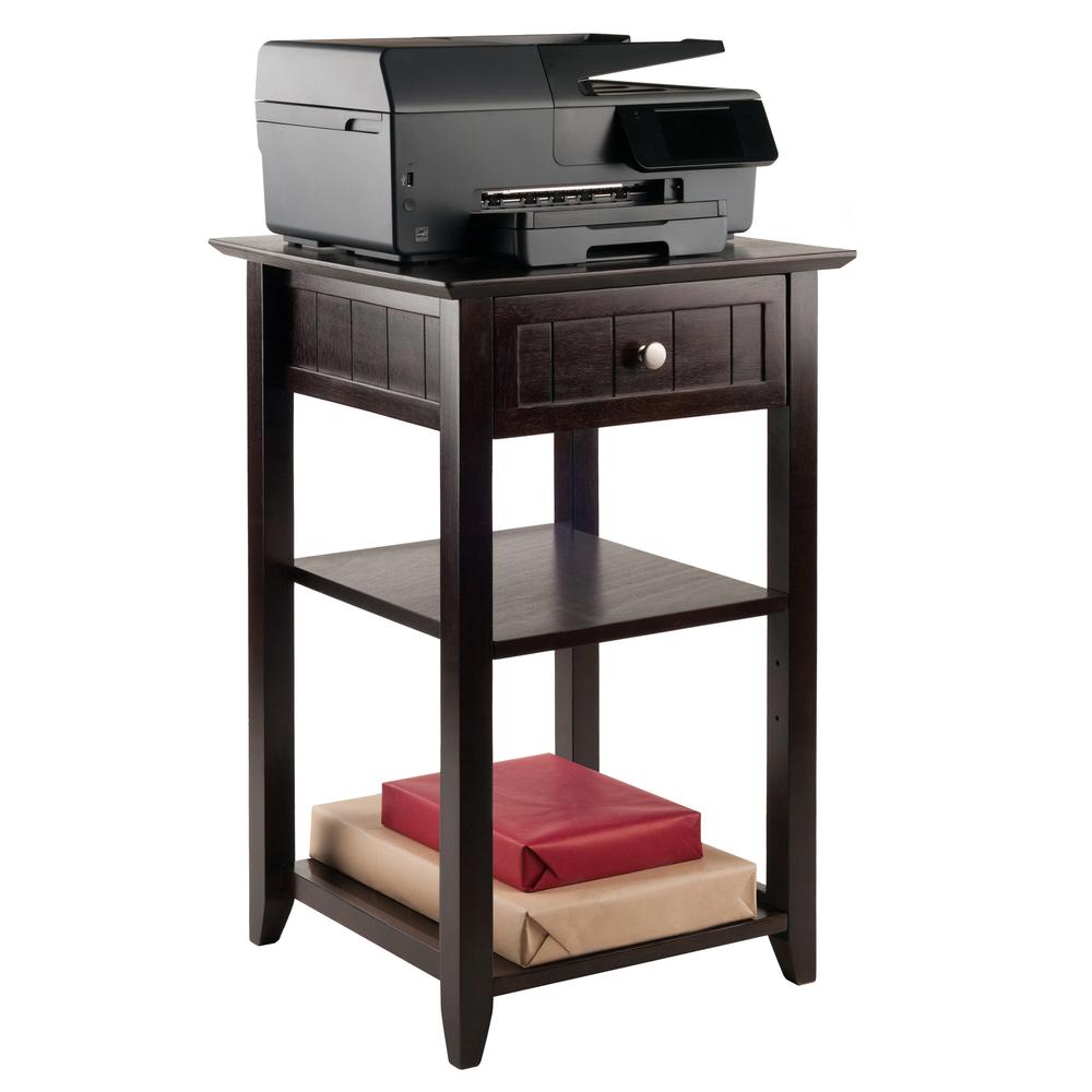 Burke Printer Stand Coffee Finish. Picture 4