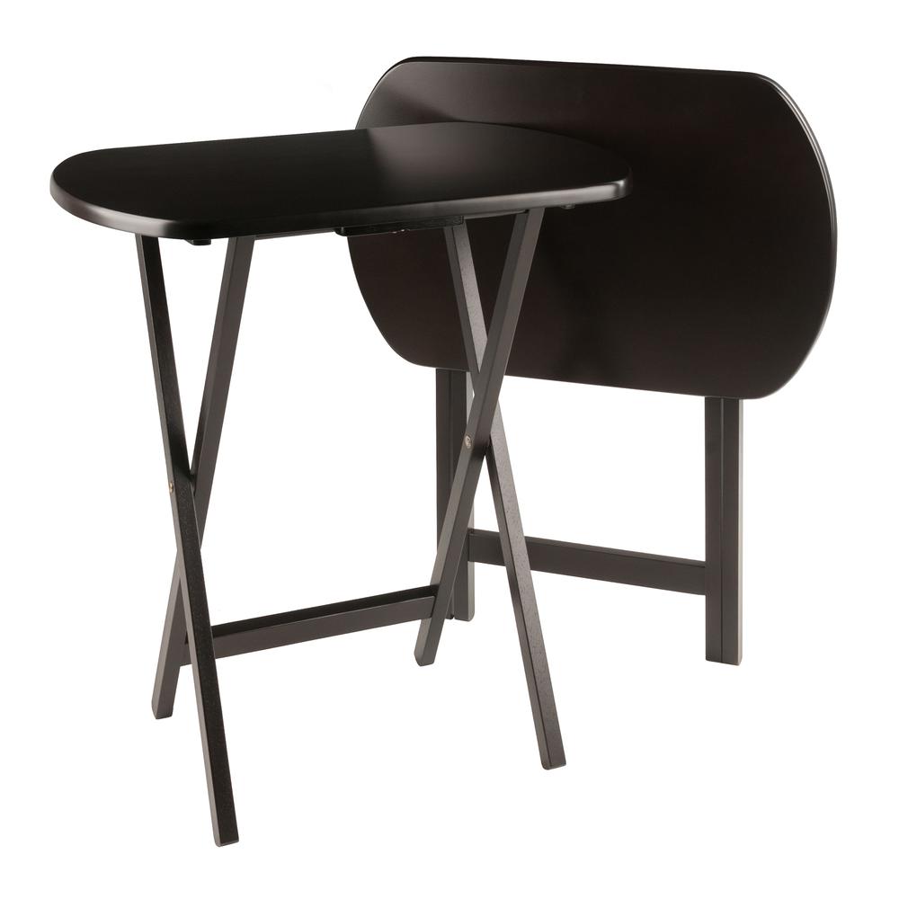 Cade 2-Pc Set Oversize Oblong Snack Table Coffe Finish. Picture 1
