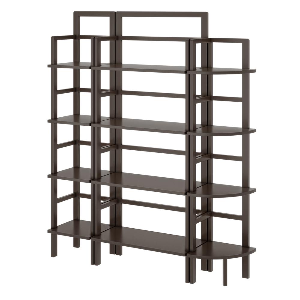 Aiden 3-Pc Baker's Rack Set, Coffee. Picture 1