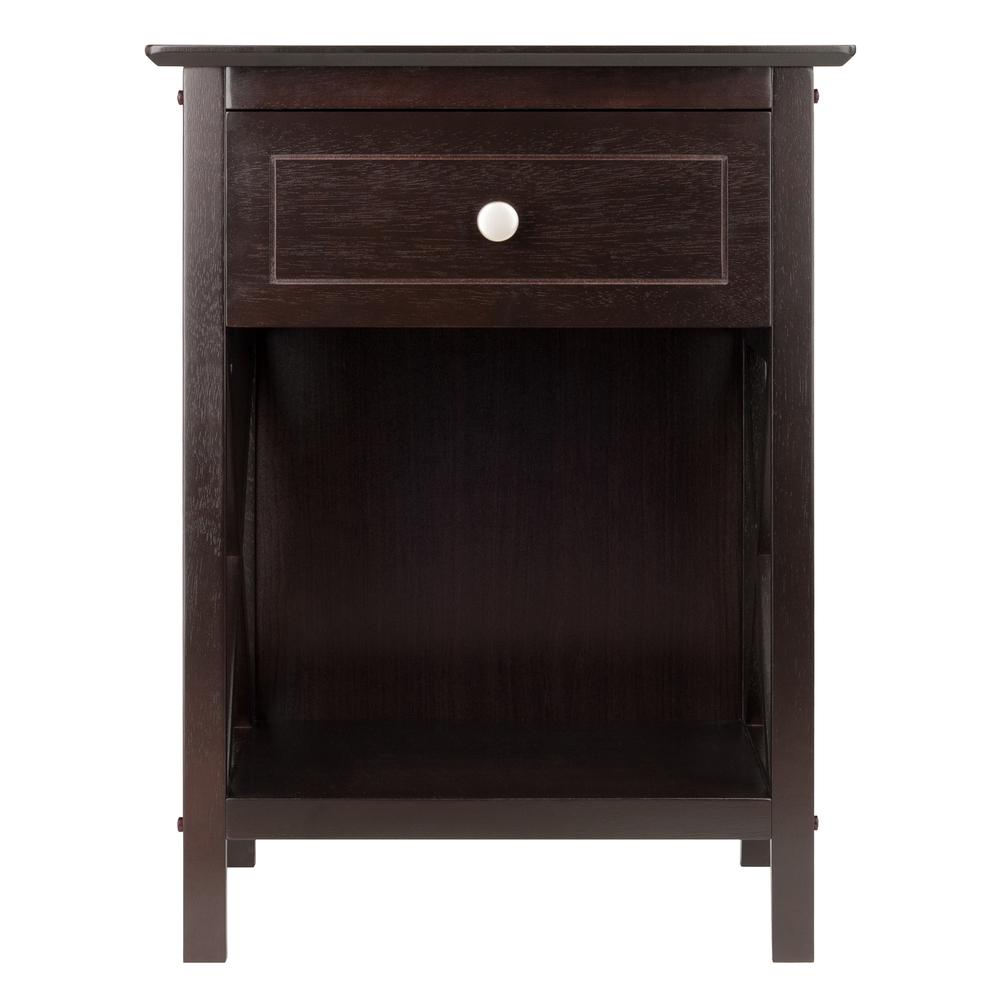 Xylia Accent Table in Coffee Finish. Picture 3